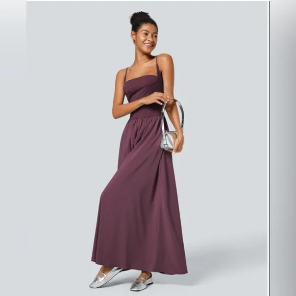 HALARA Women's Maxi Dress in Plum - Picture 2 of 11